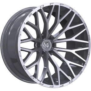 TIS Wheels – 566BSM – Silver – 20″x10″ -24mm – Summer Wheels – 566BSM2106324